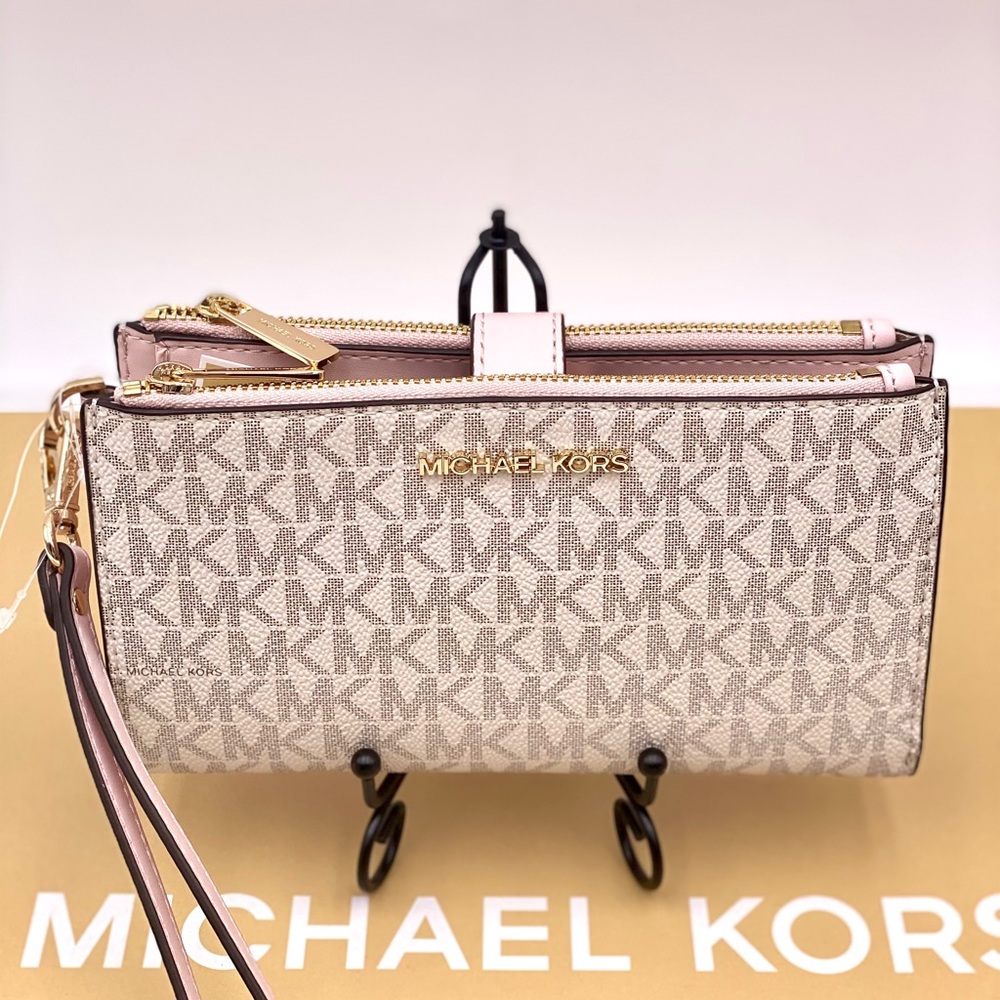 Michael Kors Double Zip Wallet Wristlet - Picture 3 of 11